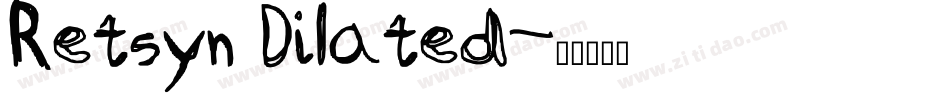 Retsyn Dilated字体转换